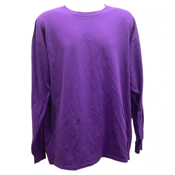 Fruit of the Loom Size XL Men’s Purple Long Sleeve Short. New without Tags - Picture 1 of 3